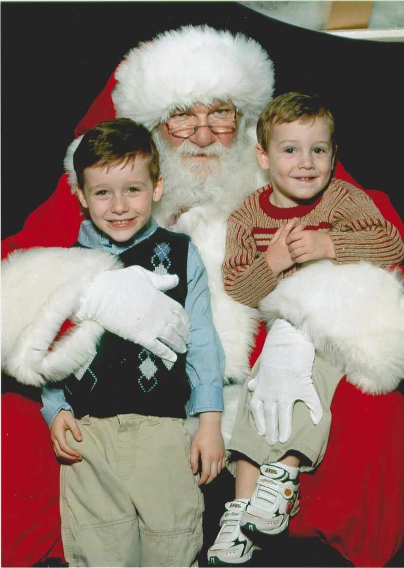 Christmas 2007 : Ryan (5) and Cooper (2). Both were thrilled this time around to see Santa,...