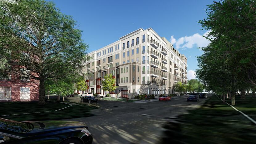 Mill Creek Residential's new apartment block is on Hall Street between McKinney Avenue and...