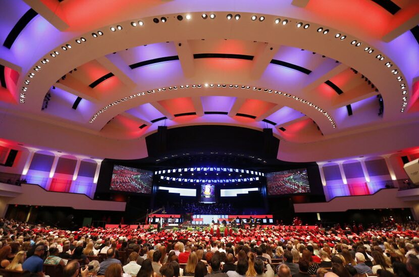 The McKinney Boyd High School commencement ceremony was held at Prestonwood Baptist Church...