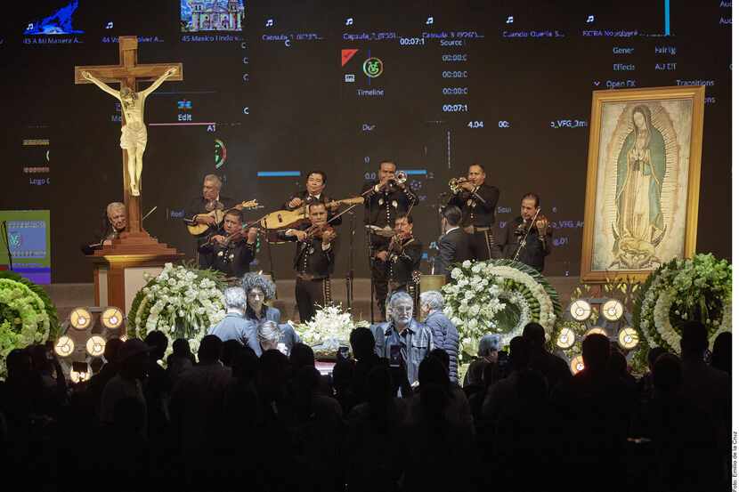 La misa de cuerpo presente en honor a Vicente Fern ndez se inici  a las 3 p.m. del 13 de...