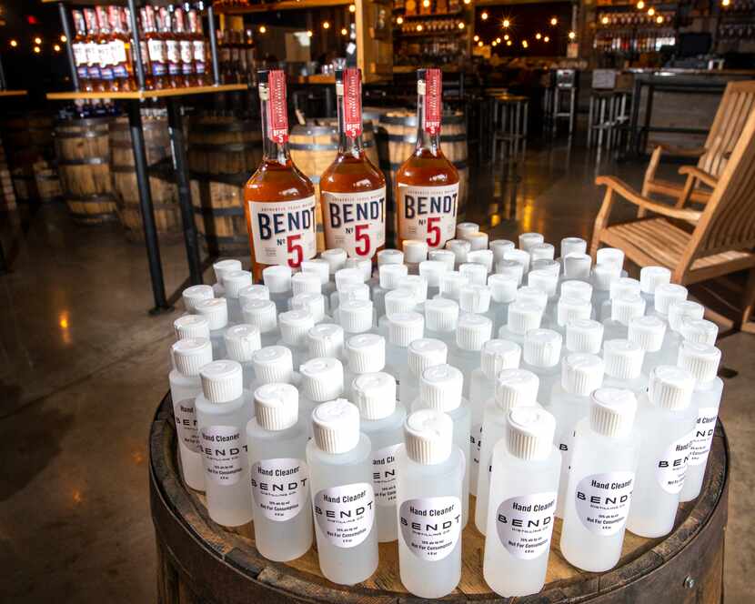 Bendt Distilling turned to hand sanitizer production once the COVID-19 outbreak took hold,...