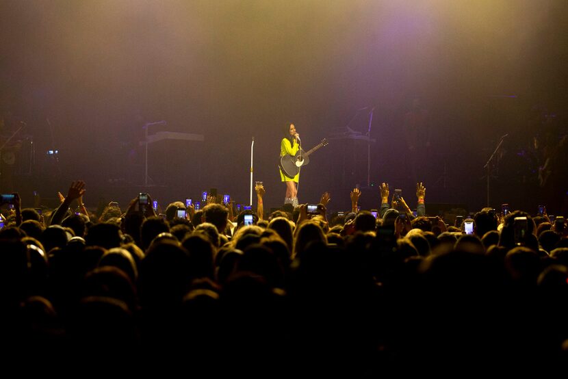 Kacey Musgraves performs at The Bomb Factory in Dallas on Friday, March 8, 2019.  (Shaban...