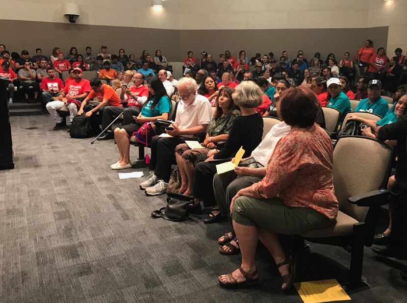 Carrollton residents and activist gathered at Carrollton City Hall on Tuesday to voice their...