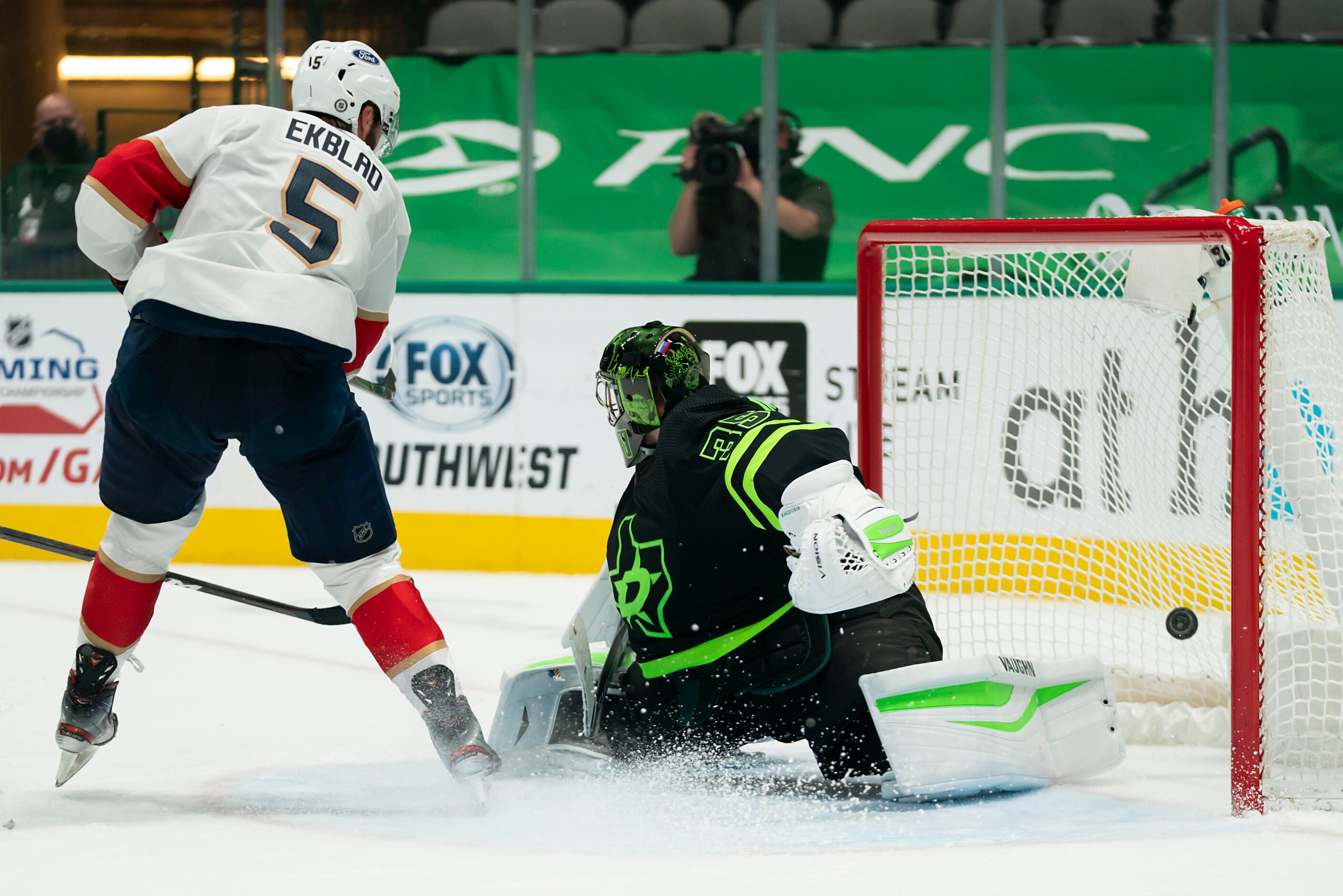 Florida Panthers defenseman Aaron Ekblad (5) skates during the