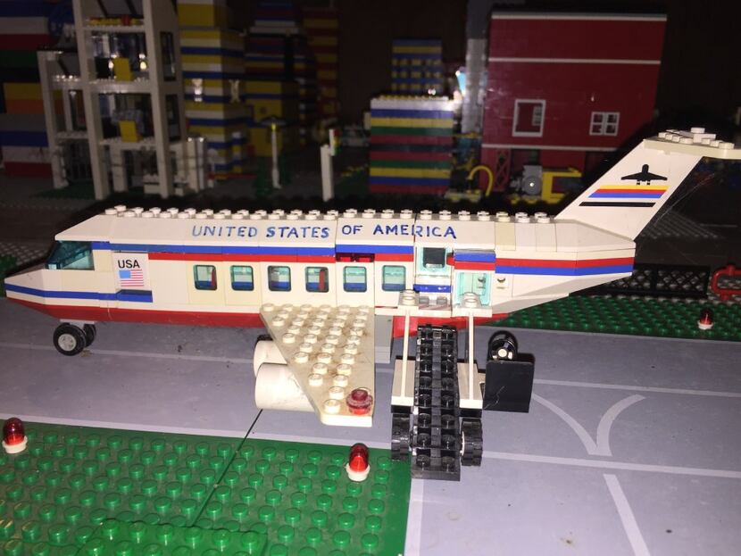 Air Force One, part of Eric Peschke's LEGO treatment of the Kennedy assassination.