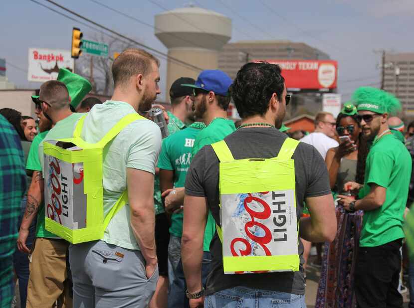 BEER BACKPACKS!? Quite an enterprising way to keep your beer close.