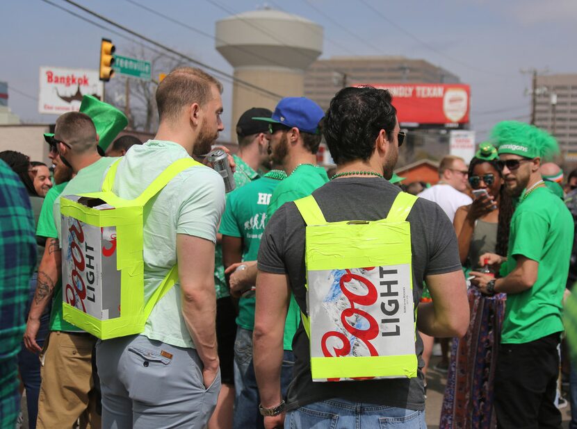 BEER BACKPACKS!? Quite an enterprising way to keep your beer close.