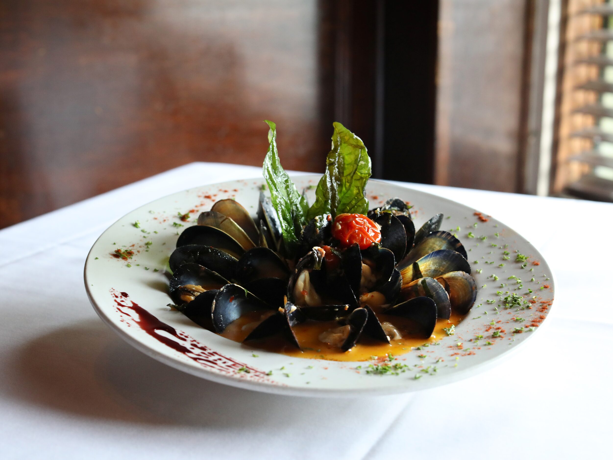 The Steamed Mussels at St. Martin's Wine Bistro in Dallas, TX, on May 10, 2023. (Jason...