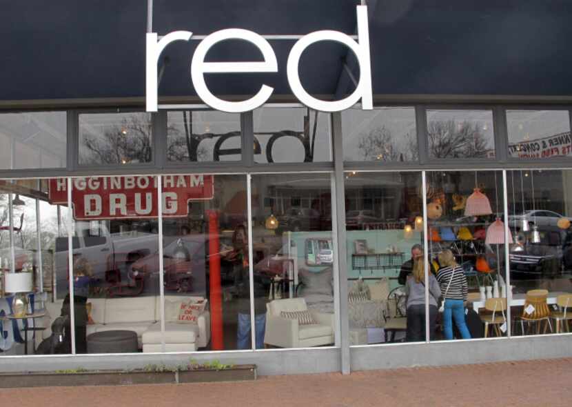 At Red, a home decor store in Fredericksburg, Texas, an ever-changing mix of vintage,...