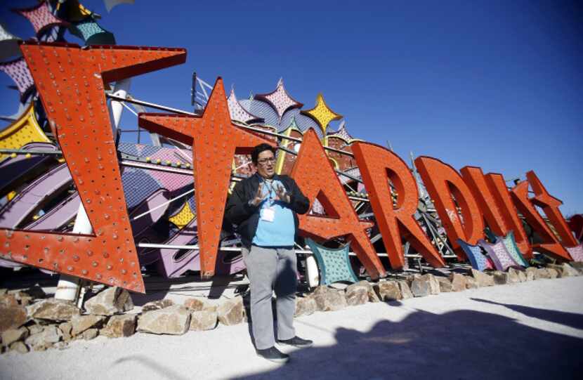 A sign that welcomed visitors to the Stardust — one of the many Sin City resorts to be...