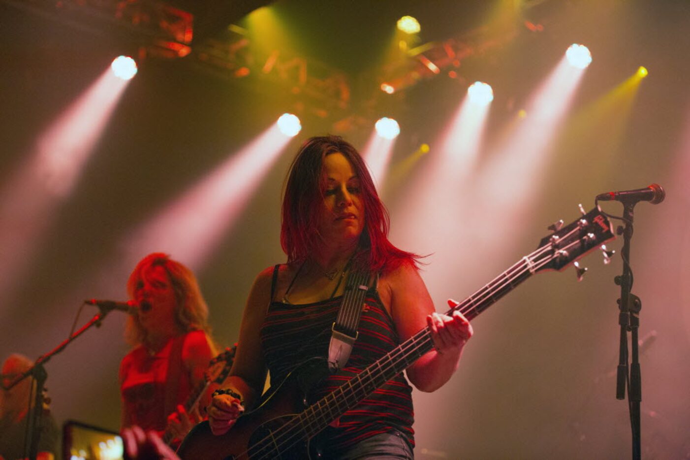 L7 performs at Granada Theater in Dallas, Texas, Thursday, July 14, 2016. (Allison...