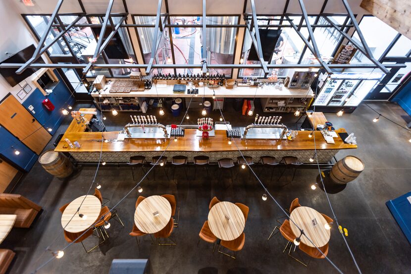 The Lakewood Brewing Co. taproom offers plenty of seating. 