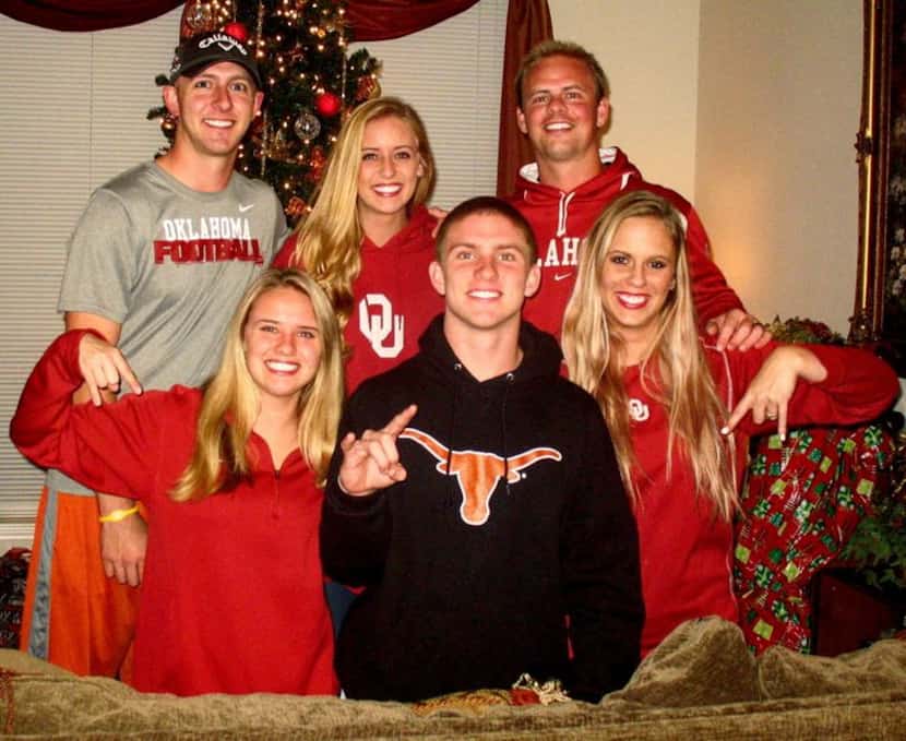 Top row, L-R, brother Tanner Buechele, sister Amber Buechele, brother Garrett Buechele....