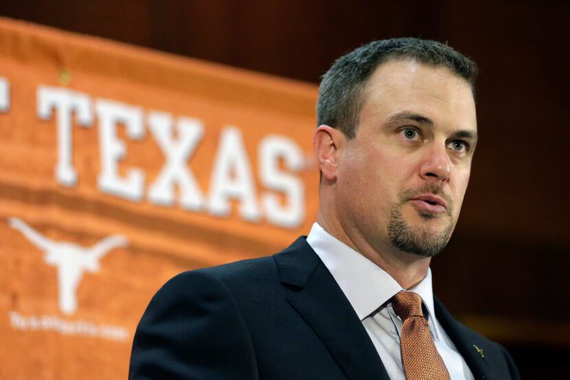 New Texas football coach Tom Herman . (AP Photo/Eric Gay, File)