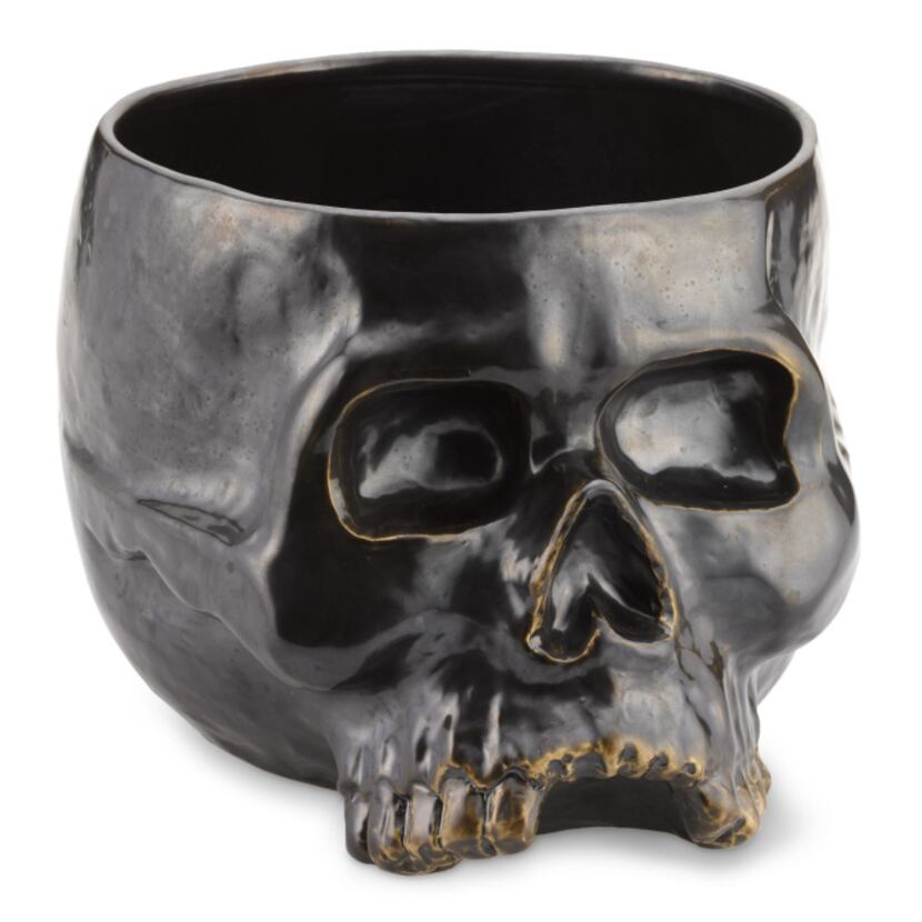 Abracadabra Magic potions can be served from this cranial punch bowl of hand-cast stoneware...