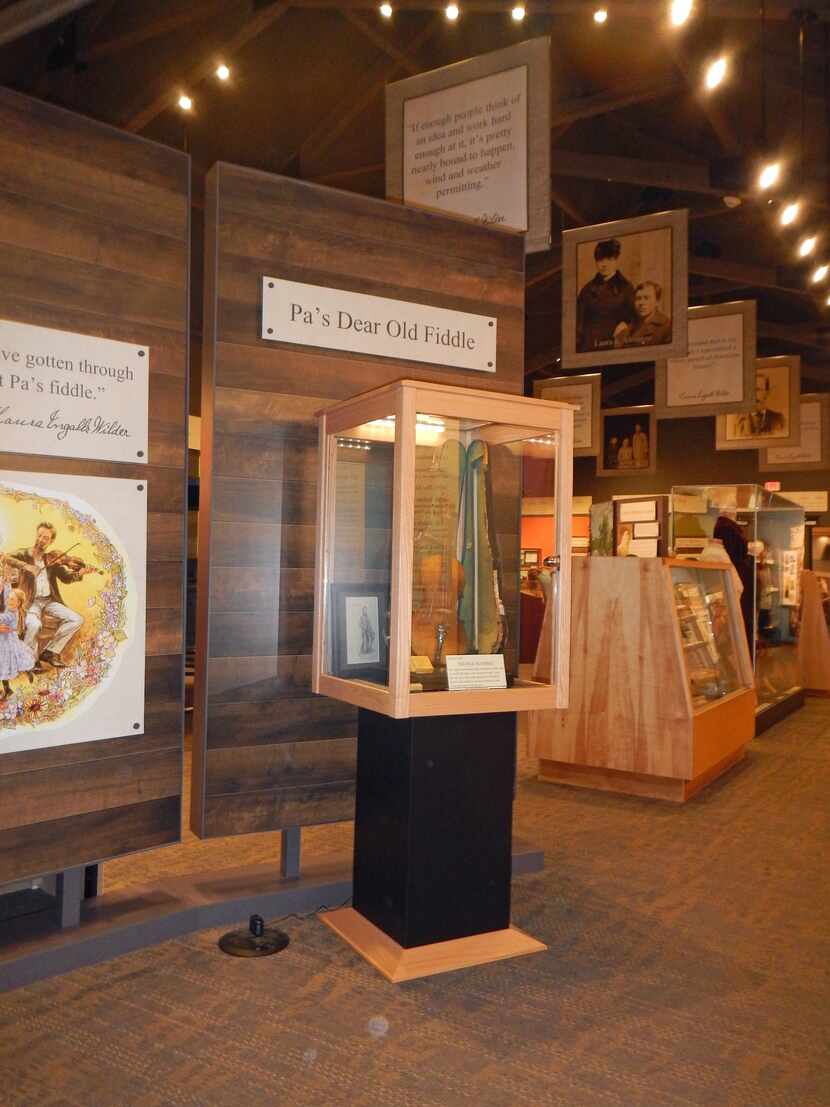 Pa's Fiddle is by far the most popular exhibit at the Wilder Museum in Mansfield, Mo.