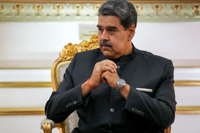El presidente venezolano Nicolás Maduro durante un encuentro en el Palacio de Miraflores, el...