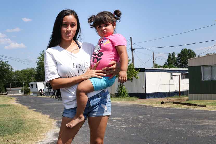 Betsy Alcala and her family, including 2-year-old daughter Mia Luna, have lived in Ponderosa...