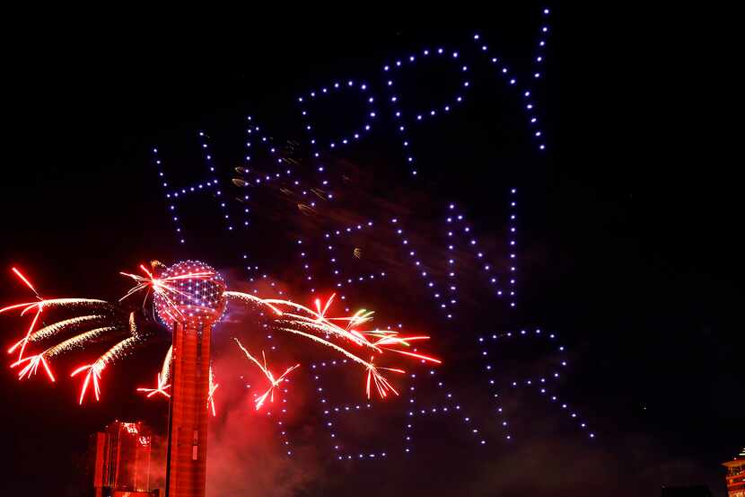 Fireworks exploded around Reunion Tower in Dallas to welcome 2023. New Year’s Eve events...