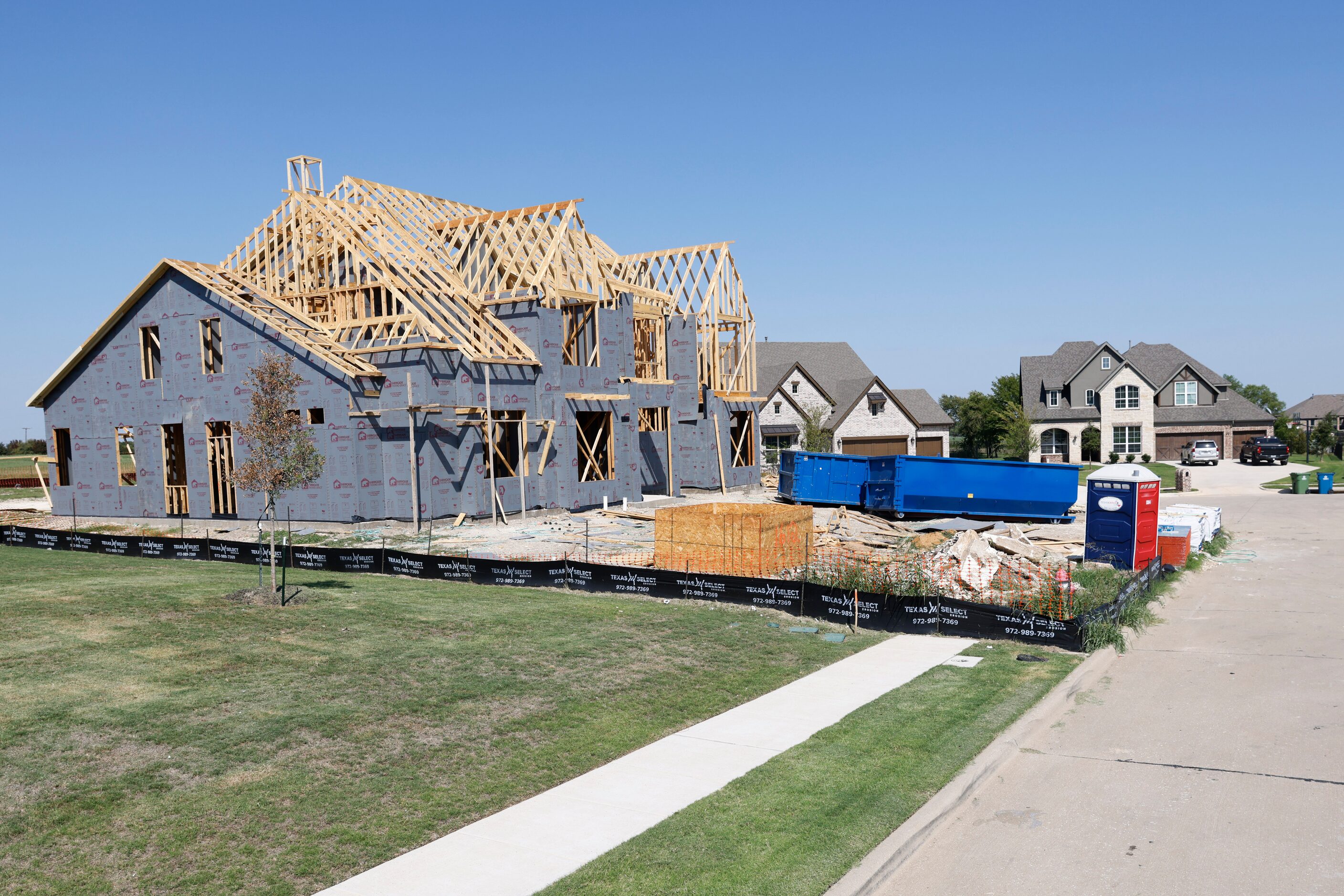 Construction continues at the Bridges at Preston Crossing in Gunter.  