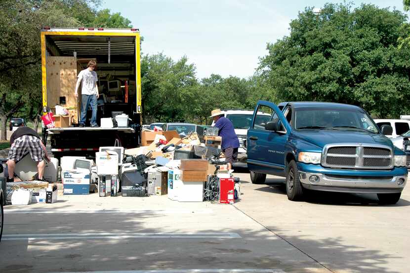 As part of Mesquite Recycles Day, residents can  bring used electronic devices, books, CDs,...