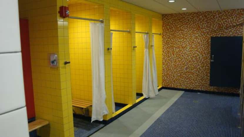 
Locker rooms at the Plano Aquatic Center were remodeled to feature new, colorful tile and...