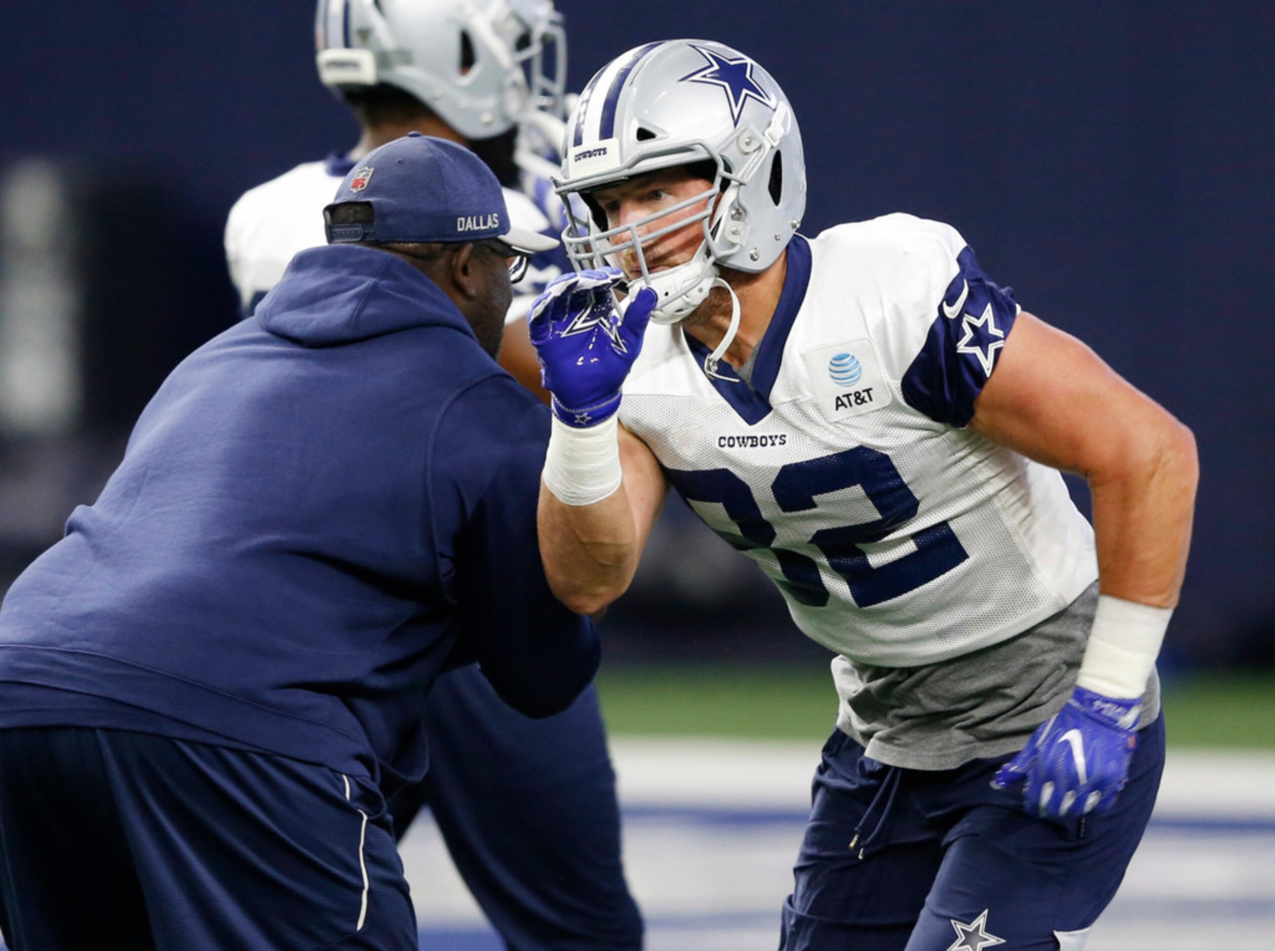 Dallas Cowboys tight end Jason Witten (82) runs through a drill during practice at The Star...