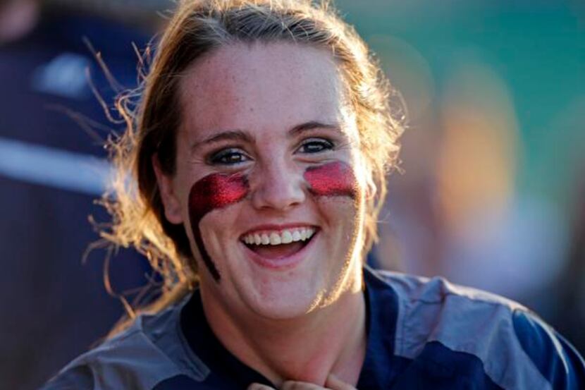 
Richland player Shelby Watson, who hit a two-run walk-off homer against Keller during the...