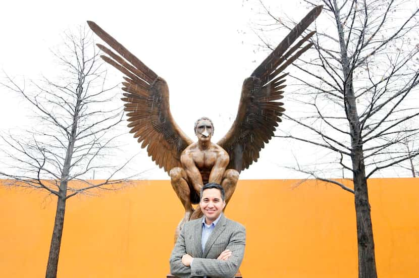 
Benjamin Espino, the general manager at the Latino Cultural Center, is photographed in...