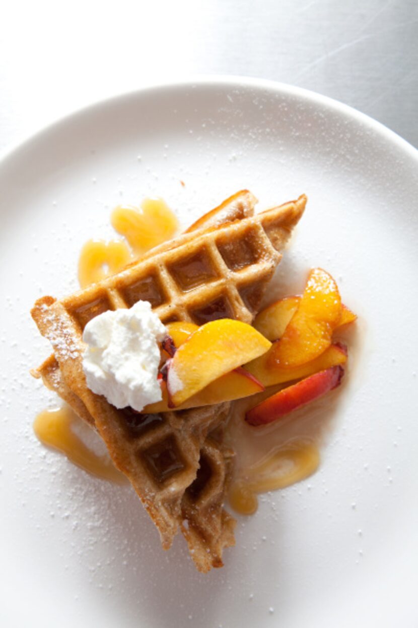 Waffles at the Rosemont restaurant.