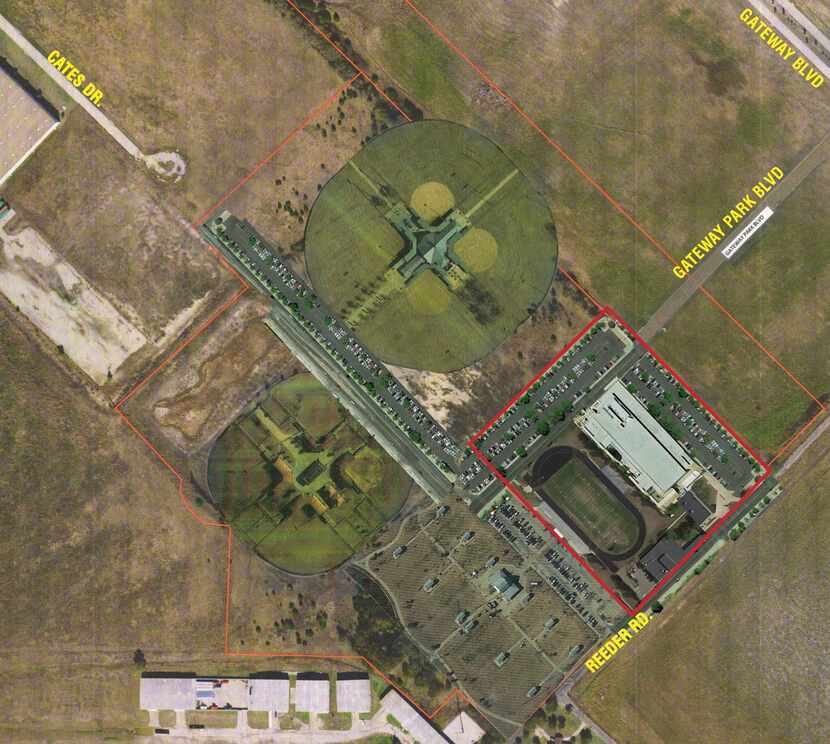 An aerial rendering of the planned Forney youth sports complex. The project is being led by...