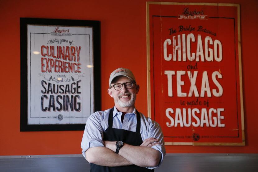 Brian C. Luscher is the chef/owner of Luscher's Red Hots in Deep Ellum