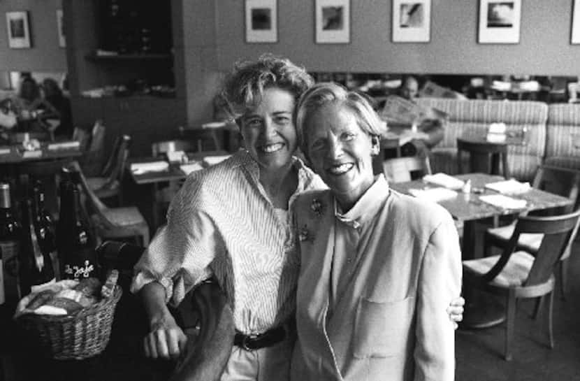 Andree Falls (left) and her mother, Marilyn Stone (nee Romweber) at Parigi in 1994. They...