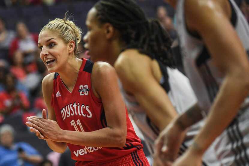 Elena Delle Donne scored 24 points in her debut for the Mystics, who rolled past the Stars,...