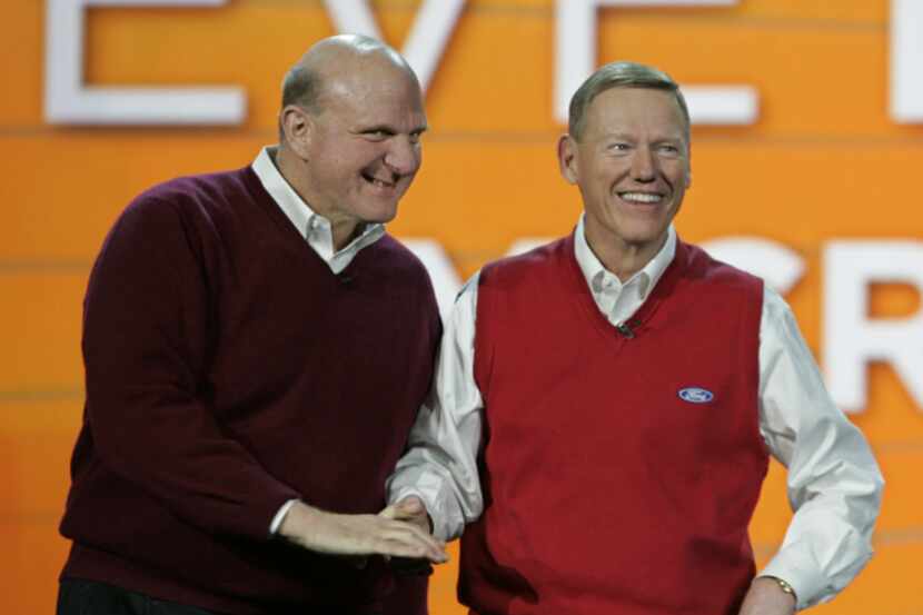 Microsoft is reported to be considering Ford chief Alan Mulally (right) as CEO Steve...
