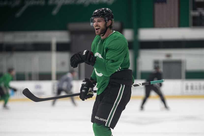 Dallas Stars Center Tyler Seguin skates at first training camp practice for NHL restart on...