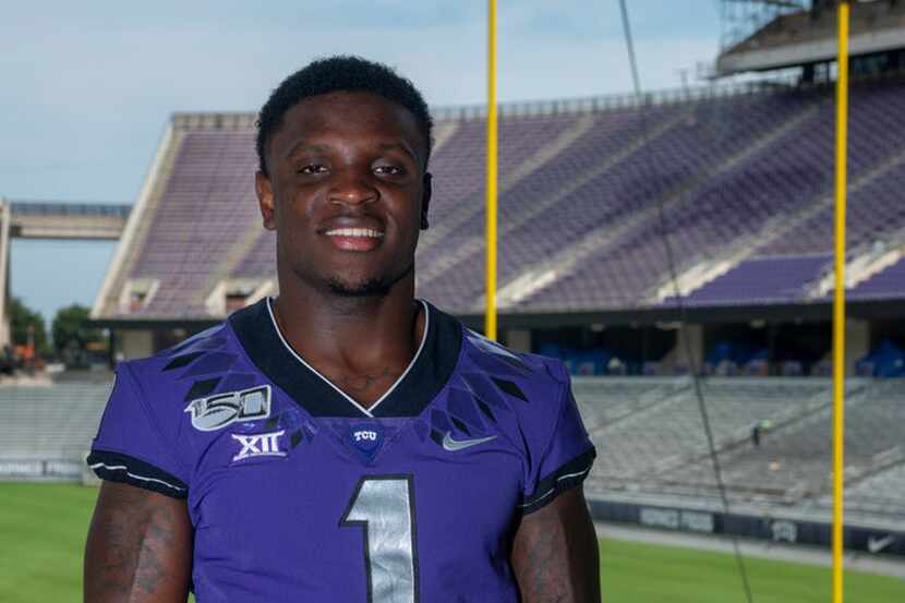 TCU wide receiver Jalen Reagor is pictured at Amon G. Carter Stadium on Aug. 1, 2019, in...