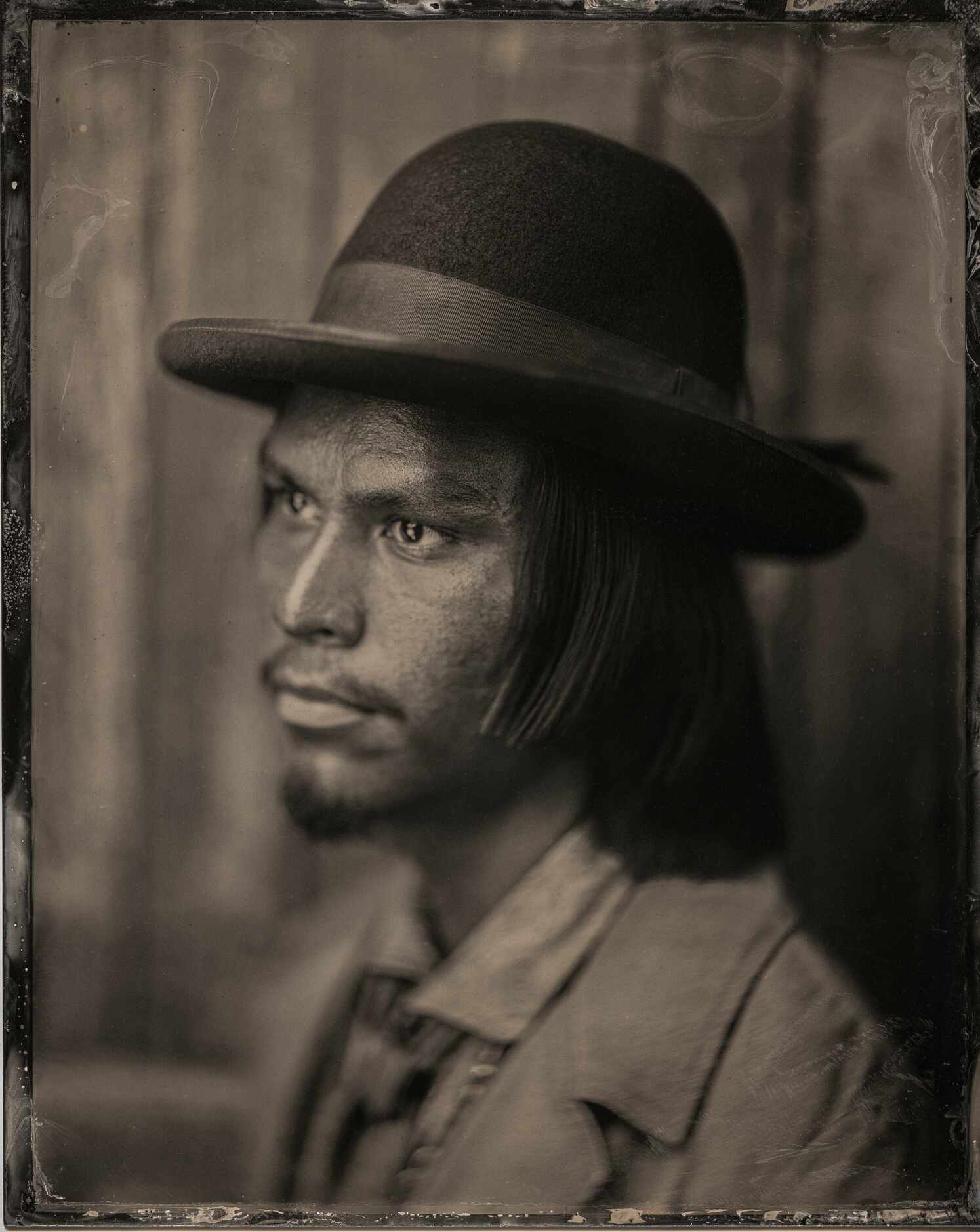 Paramount+ is promoting its Western drama, "Lawmen: Bass Reeves," with this tintype-style...