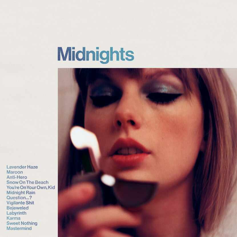 This image released by Republic Records shows "Midnights" by Taylor Swift. 