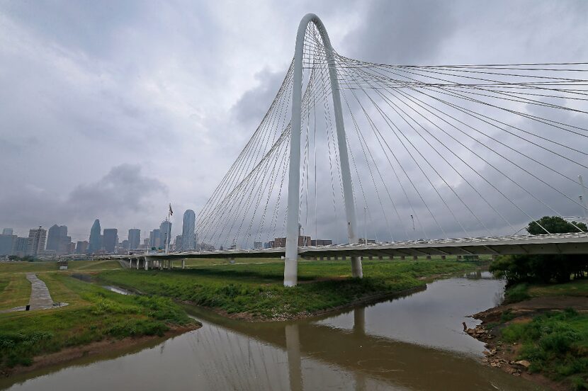 Margaret Hunt Hill Bridge in Dallas, Wednesday, Aug. 2, 2017. 