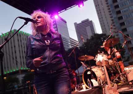 Lucinda Williams performs during the Old 97's County Fair at Main Street Garden in Dallas.