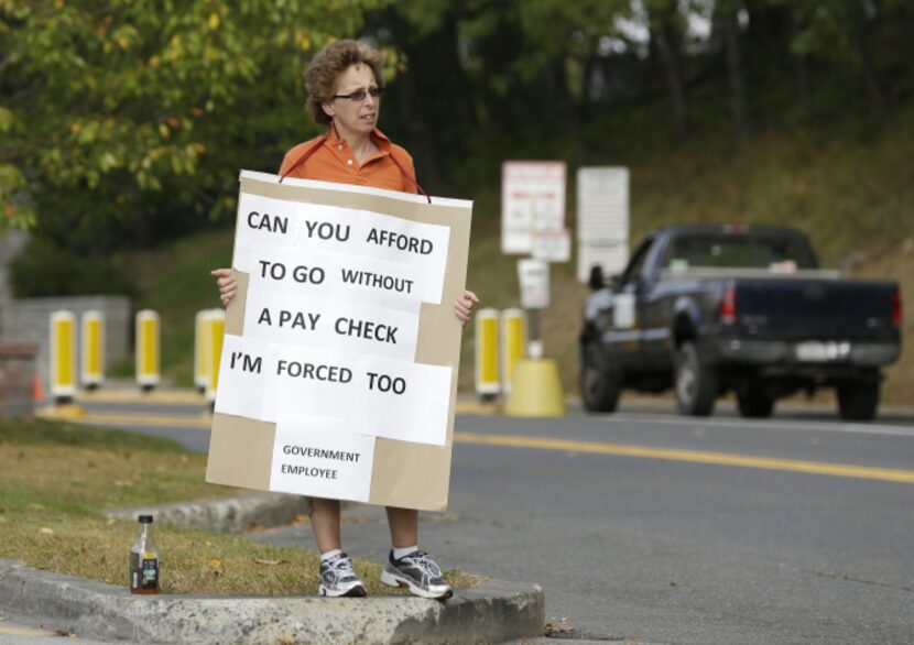 Maureen Flanagan, a government employee on furlough from her job at the U.S. Military...