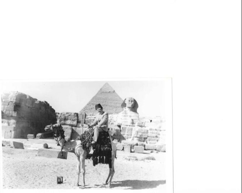 
Dennis King rides a camel during a trip to Egypt in the early 1970s.
