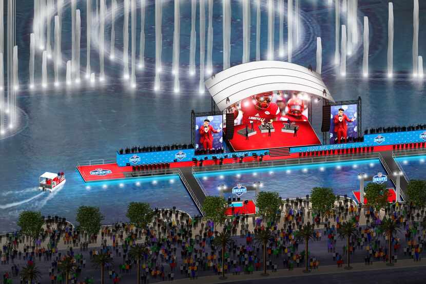The 2020 NFL Draft's red carpet area will be built atop Lake Bellagio, with its famous...