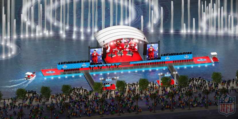 The 2020 NFL Draft's red carpet area will be built atop Lake Bellagio, with its famous...