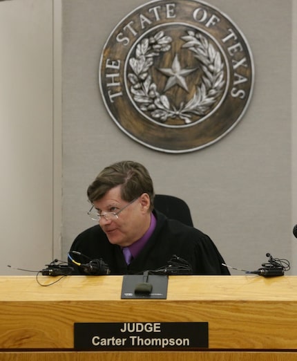  Judge Carter Thompson speaks to Sir Young at his hearing, in which Judge Thompson added...