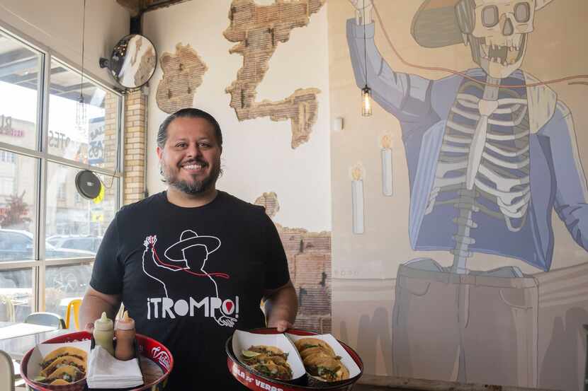 Luis Olvera, owner of Trompo, poses for a photo at his restaurant in Dallas on Tuesday, Dec....