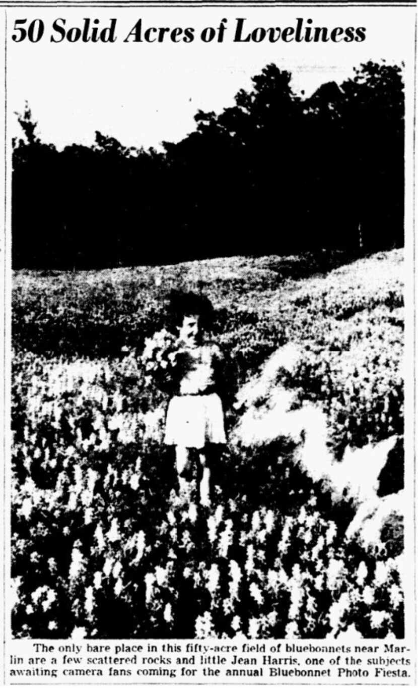 A 1941 image from The Dallas Morning News archives of Jean Harris as she waited to get her...
