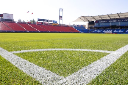 One of the four corners of Toyota Stadium, on Tuesday, May 7, 2024, in Frisco.