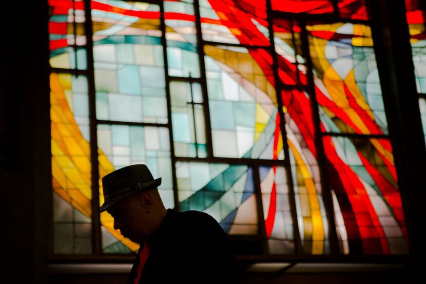  Walter Mosley speaks to an audience at Central Presbyterian Church during the 18th annual...